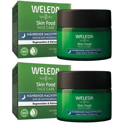 Weleda Skin Food nährende Nachtpflege 2x 2x40 ml Nachtcreme Weleda Skin Food nährende Nachtpflege 2x 2x40 ml Nachtcreme