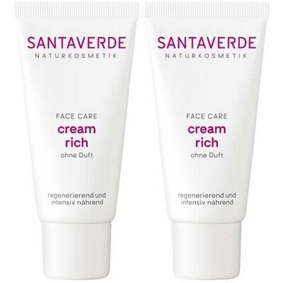 SANTAVERDE Aloe Vera Creme rich ohne Duft 2x 2x30 ml SANTAVERDE Aloe Vera Creme rich ohne Duft 2x 2x30 ml