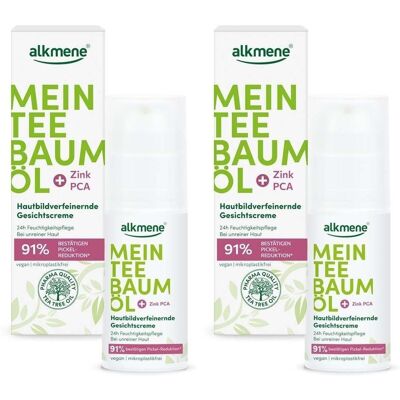 Alkmene Mein Teebaumöl Gesichtscreme 2x 2x50 ml Creme Alkmene Mein Teebaumöl Gesichtscreme 2x 2x50 ml Creme