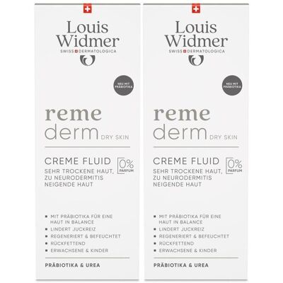 Louis Widmer Widmer Remederm dry Skin Cre.Fluid.Präbiotika o.P. 2x 2x200 ml Emulsion Louis Widmer Widmer Remederm dry Skin Cre.Fluid.Präbiotika o.P. 2x 2x200 ml Emulsion