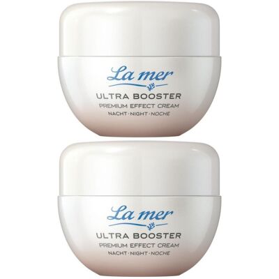 LA MER Ultra Booster Prem.Effect Cream Nacht mP 2x 2x50 ml Nachtcreme LA MER Ultra Booster Prem.Effect Cream Nacht mP 2x 2x50 ml Nachtcreme
