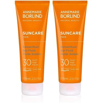 ANNEMARIE BÖRLIND Börlind Suncare Face Sonnenfluid LSF 30 2x 2x75 ml Creme ANNEMARIE BÖRLIND Börlind Suncare Face Sonnenfluid LSF 30 2x 2x75 ml Creme