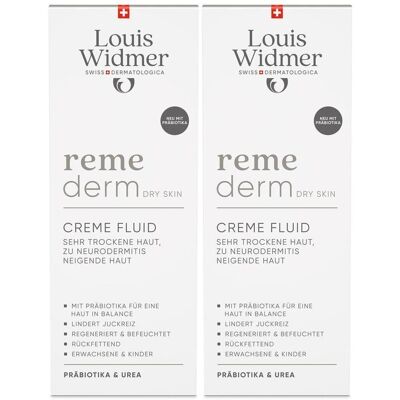 Louis Widmer Widmer Remederm dry Skin Cre.Fluid Präbiotika l.P. 2x 2x200 ml Emulsion Louis Widmer Widmer Remederm dry Skin Cre.Fluid Präbiotika l.P. 2x 2x200 ml Emulsion