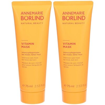 ANNEMARIE BÖRLIND Börlind Vitamin Mask 2x 2x75 ml Gesichtsmaske ANNEMARIE BÖRLIND Börlind Vitamin Mask 2x 2x75 ml Gesichtsmaske