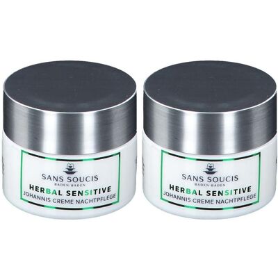 Sans Soucis Sensitive Johannis Creme Nachtpflege 2x 2x50 ml Sans Soucis Sensitive Johannis Creme Nachtpflege 2x 2x50 ml