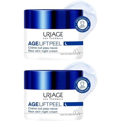 Uriage Age Lift Peel hauterneuernde Nachtcreme 2x 2x50 ml Uriage Age Lift Peel hauterneuernde Nachtcreme 2x 2x50 ml