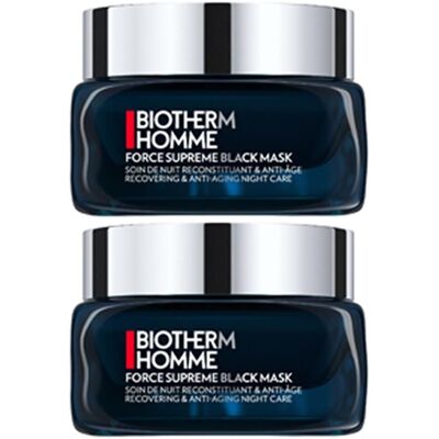 Biotherm Force Supreme Black Mask Nachtcreme 2x 2x50 ml Biotherm Force Supreme Black Mask Nachtcreme 2x 2x50 ml