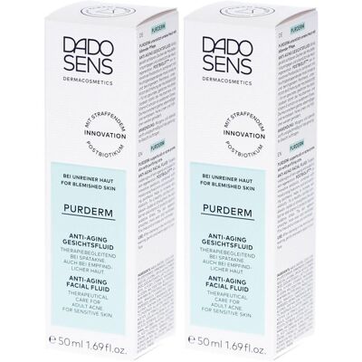 Dado Sens Purderm Anti-Aging Gesichtsfluid 2x 2x50 ml Gel Dado Sens Purderm Anti-Aging Gesichtsfluid 2x 2x50 ml Gel