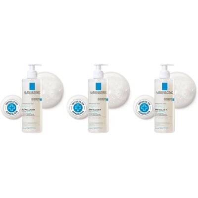 La Roche-Posay Roche-Posay Effaclar H Iso-Biome Reinigungscreme x3 3x390 ml Creme La Roche-Posay Roche-Posay Effaclar H Iso-Biome Reinigungscreme x3 3x390 ml Creme
