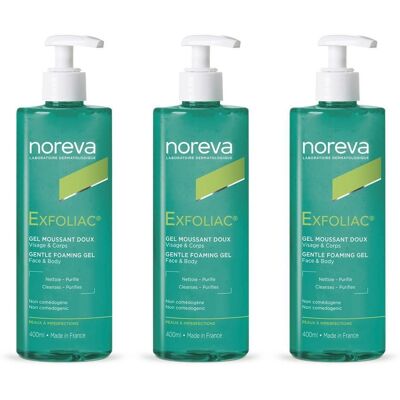 Noreva Exfoliac Reinigungsgel mild x3 3x400 ml Gel Noreva Exfoliac Reinigungsgel mild x3 3x400 ml Gel