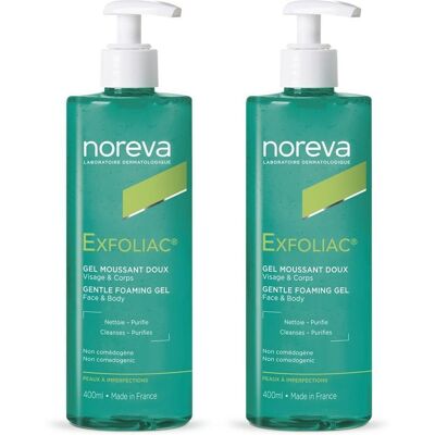 Noreva Exfoliac Reinigungsgel mild x2 2x400 ml Gel Noreva Exfoliac Reinigungsgel mild x2 2x400 ml Gel