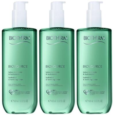 Biotherm Biosource Gesichtsreinigung norm.Haut x3 3x400 ml Flüssigkeit Biotherm Biosource Gesichtsreinigung norm.Haut x3 3x400 ml Flüssigkeit