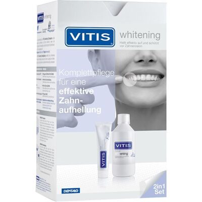 DENTAID GmbH VITIS Whitening 2-in-1 Set - Zahnpasta & Mundwasser DENTAID GmbH VITIS Whitening 2-in-1 Set - Zahnpasta & Mundwasser