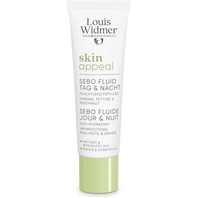 Louis Widmer Widmer Skin Appeal Sebo Fluid Tag & Nacht o.P. 30 ml Emulsion Louis Widmer Widmer Skin Appeal Sebo Fluid Tag & Nacht o.P. 30 ml Emulsion