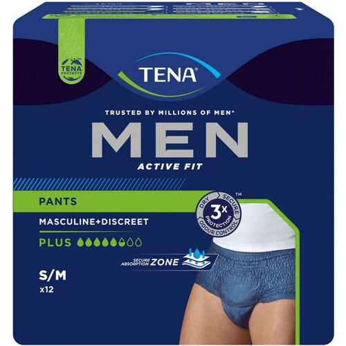 Tena MEN Act.Fit Inkontinenz Pants plus S/M blau 4x12 St Windeln