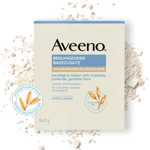 Aveeno Beruhigender Badezusatz 8x42 g Bad