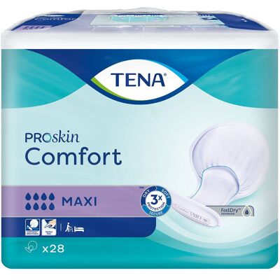 Tena Comfort Maxi Saugierende Inkontinenz-Einlagen - Packung 28 Tena Comfort Maxi Saugierende Inkontinenz-Einlagen - Packung 28