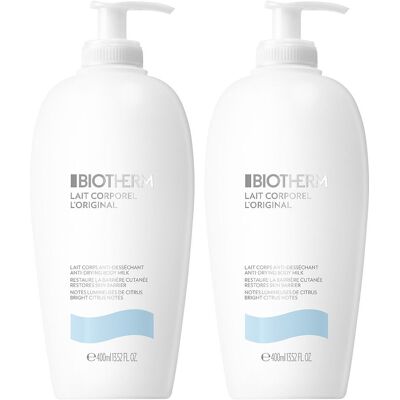 Biotherm Lait Corporel L'Original Doppelpack 2x400 ml Lotion Biotherm Lait Corporel L'Original Doppelpack 2x400 ml Lotion