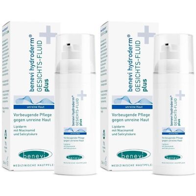 Benevi Hydroderm Gesichts-Fluid plus 2x 2x50 ml Lotion Benevi Hydroderm Gesichts-Fluid plus 2x 2x50 ml Lotion