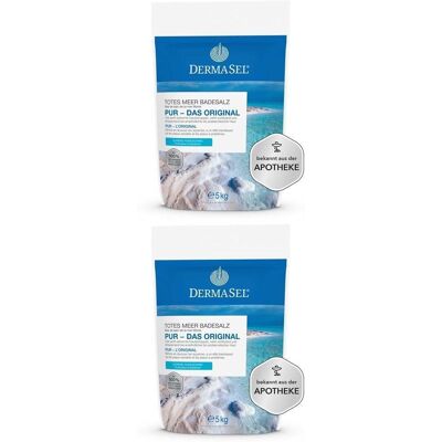 Dermasel Totes Meer Badesalz Pur x2 2x5 kg Dermasel Totes Meer Badesalz Pur x2 2x5 kg