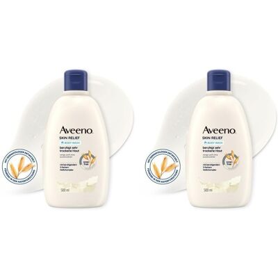 Aveeno Skin Relief seifenfreies Duschgel 2x 2x500 ml Aveeno Skin Relief seifenfreies Duschgel 2x 2x500 ml