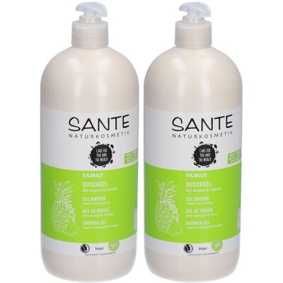 Sante Family Duschgel Ananas & Limone 2x 2x950 ml Sante Family Duschgel Ananas & Limone 2x 2x950 ml