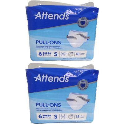 Attends Pull-Ons 6 S 2x 2x18 St Beutel Attends Pull-Ons 6 S 2x 2x18 St Beutel