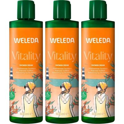 Weleda Vitality Shower Cream Sanddorn x3 3x400 ml Duschgel Weleda Vitality Shower Cream Sanddorn x3 3x400 ml Duschgel