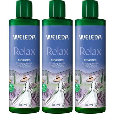 Weleda Relax Shower Cream Lavendel x3 3x400 ml Duschgel Weleda Relax Shower Cream Lavendel x3 3x400 ml Duschgel