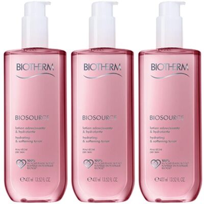 Biotherm Biosource Reinigungslotion trockene Haut x3 3x400 ml Lotion Biotherm Biosource Reinigungslotion trockene Haut x3 3x400 ml Lotion