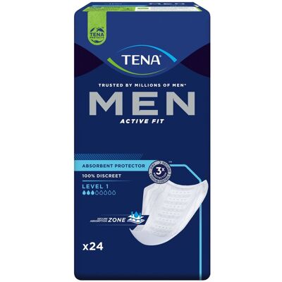 Tena Men Level 1 absorbierende Einlagen - Inkontinenz Pads Tena Men Level 1 absorbierende Einlagen - Inkontinenz Pads
