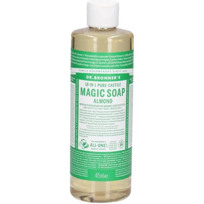 Dr. Bronner's Bio-Mandel All-One Zauberseife - 475 ml Dr. Bronner's Bio-Mandel All-One Zauberseife - 475 ml