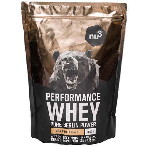 nu3 Performance Whey, Iced Coffee - Proteinpulver 1000 g Pulver