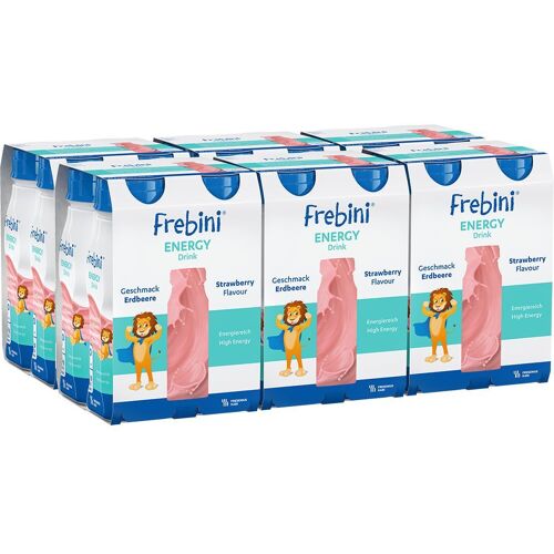 Frebini Energy Drink Erdbeere Trinkflasche 6x4x200 ml Flüssigkeit