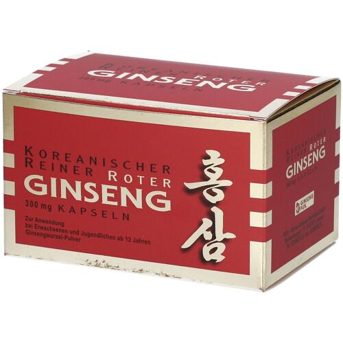 KGV Koreanischer Reiner Roter Ginseng 300 mg Kapseln 200 St