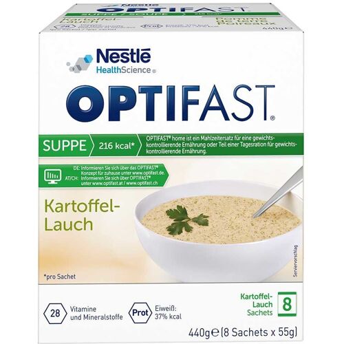 3x Optifast Suppe Kartoffel-Lauch Pulver 3x8x55 g