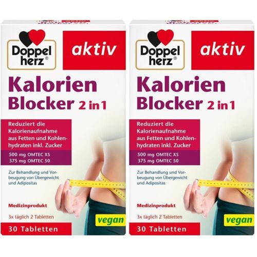 Doppelherz® aktiv Doppelherz Kalorien Blocker 2in1 Tabletten Doppelpack 2x30 St