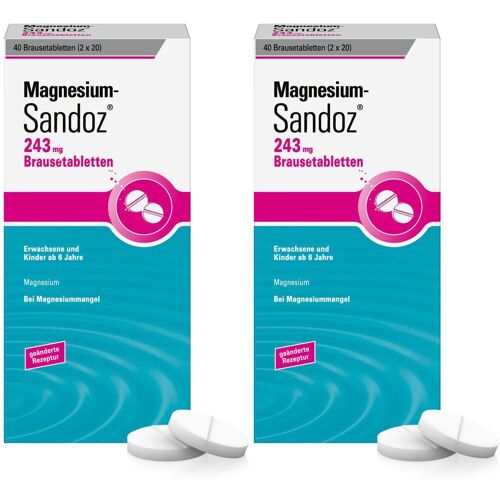 Magnesium-Sandoz 243 mg Doppelpack 2x40 St Brausetabletten