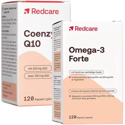 Redcare von Shop Apotheke Redcare Omega-3 Forte + Coenzym Q10 120+120 St Set