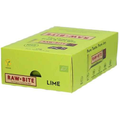 RAWBITE RAW Bite BIO Lime 12x50g 12x50 g Riegel
