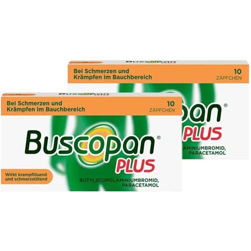 Buscopan plus 10 mg/800 mg Suppositorien 2x 2x10 St