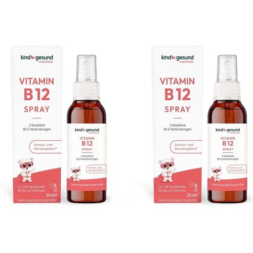 2x Kindgesund Vitamin B12 Spray 2x25 ml