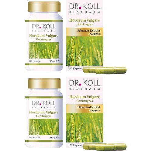 DR. KOLL Gerstengras Hordeum Vulgar Bio 2x 2x120 St Kapseln