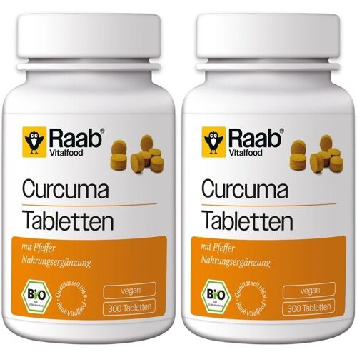 Raab Vitalfood Curcuma Bio Tabletten 2x 2x300 St