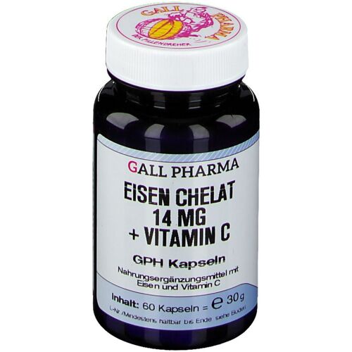 GALL PHARMA Eisen Chelat 14 mg+Vitamin C GPH Kapseln 60 St