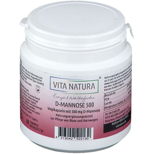 Vita Natura D-Mannose Kapseln 500 mg 60 St