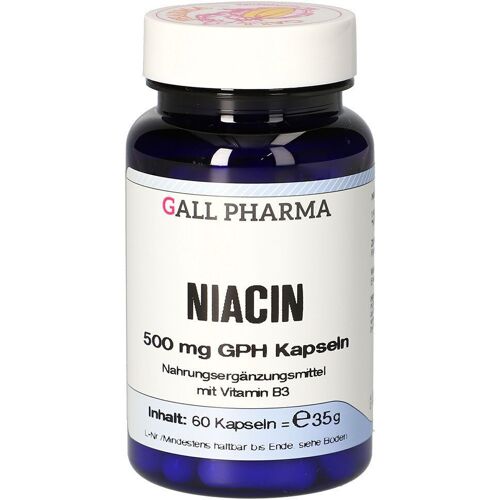 GALL PHARMA Niacin 500 mg GPH Kapseln 60 St