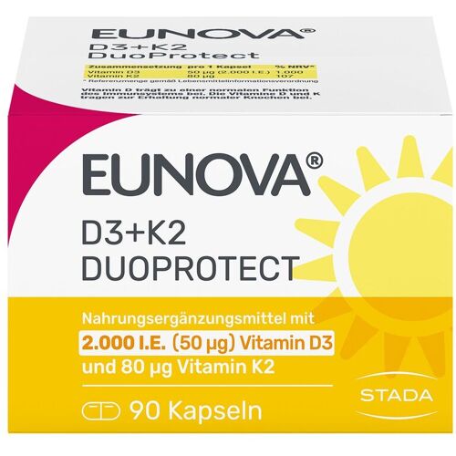 Eunova DuoProtect D3+K2 2000 I.e./80 µg Kapseln 90 St
