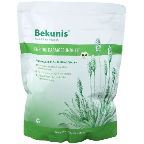 Bekunis Bio indische Flohsamenschalen 500 g Pulver