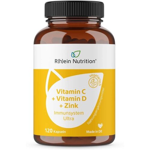 Rhein Nutrition Vitamin C+Vitamin D+Zink Immunsystem Ultra Kapseln 120 St